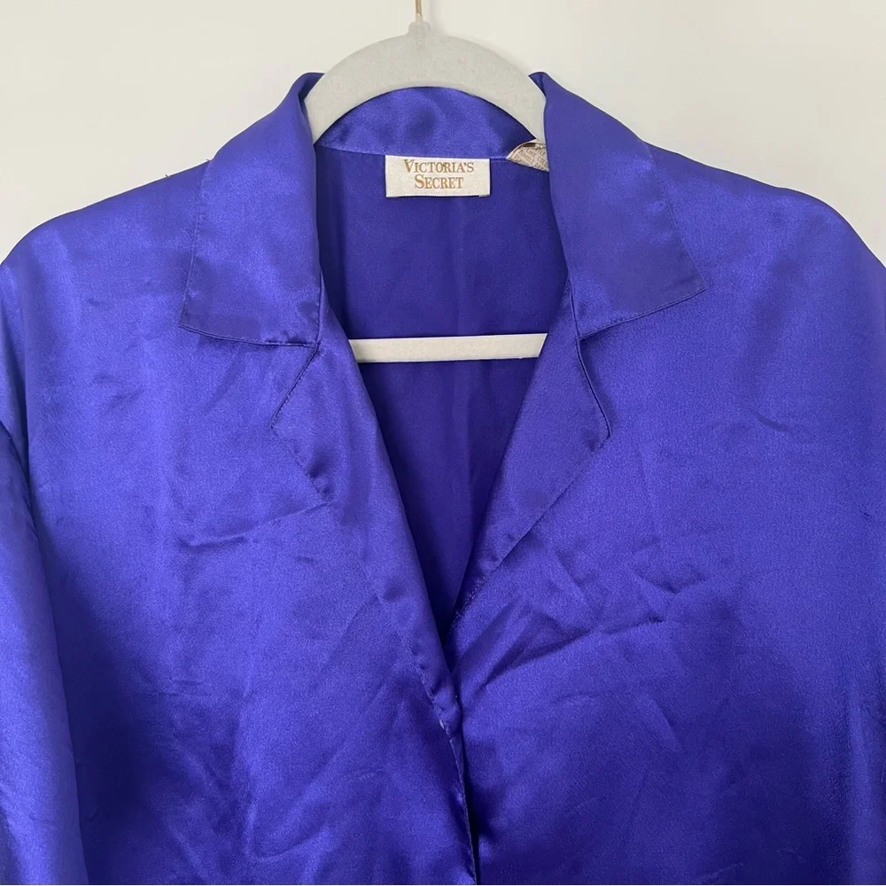 Victoria's Secret Gold Label Purple Satin Nightgown